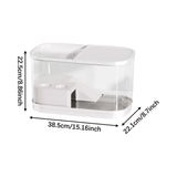 Maxbell Turtle Tank Multifunctional Area Hideout Box Turtle Terrarium Pets Accessory L