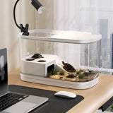 Maxbell Turtle Tank Multifunctional Area Hideout Box Turtle Terrarium Pets Accessory L