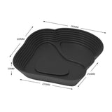 Maxbell Reptile Water Dish Tortoise Water Bath Bowl for Terrapin Tortoises Terrapins black