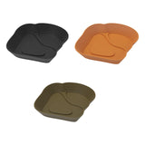 Maxbell Reptile Water Dish Tortoise Water Bath Bowl for Terrapin Tortoises Terrapins black