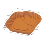 Maxbell Reptile Water Dish Tortoise Water Bath Bowl for Terrapin Tortoises Terrapins Light Brown