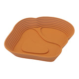 Maxbell Reptile Water Dish Tortoise Water Bath Bowl for Terrapin Tortoises Terrapins Light Brown