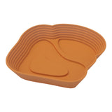 Maxbell Reptile Water Dish Tortoise Water Bath Bowl for Terrapin Tortoises Terrapins Light Brown