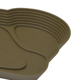 Maxbell Reptile Water Dish Tortoise Water Bath Bowl for Terrapin Tortoises Terrapins coffee