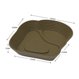 Maxbell Reptile Water Dish Tortoise Water Bath Bowl for Terrapin Tortoises Terrapins coffee