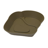 Maxbell Reptile Water Dish Tortoise Water Bath Bowl for Terrapin Tortoises Terrapins coffee