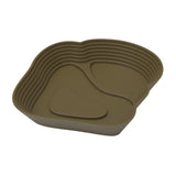 Maxbell Reptile Water Dish Tortoise Water Bath Bowl for Terrapin Tortoises Terrapins coffee