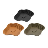 Maxbell Reptile Food Water Bowl with Ramp Turtle Bathing Pool for Turtle Snake Gecko Black