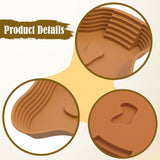 Maxbell Reptile Food Water Bowl with Ramp Turtle Bathing Pool for Turtle Snake Gecko Light Brown