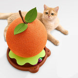 Maxbell Sisal Covered Scratching Post Fun Cat Scratcher for Kittens Indoor Cats Play Orange