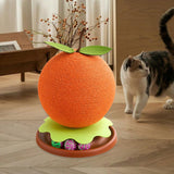 Maxbell Sisal Covered Scratching Post Fun Cat Scratcher for Kittens Indoor Cats Play Orange
