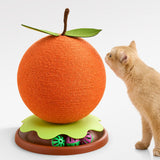 Maxbell Sisal Covered Scratching Post Fun Cat Scratcher for Kittens Indoor Cats Play Orange