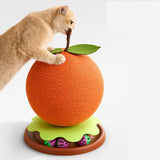 Maxbell Sisal Covered Scratching Post Fun Cat Scratcher for Kittens Indoor Cats Play Orange