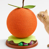 Maxbell Sisal Covered Scratching Post Fun Cat Scratcher for Kittens Indoor Cats Play Orange