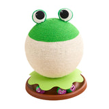 Maxbell Sisal Covered Scratching Post Fun Cat Scratcher for Kittens Indoor Cats Play Frog