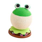 Maxbell Sisal Covered Scratching Post Fun Cat Scratcher for Kittens Indoor Cats Play Frog