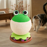Maxbell Sisal Covered Scratching Post Fun Cat Scratcher for Kittens Indoor Cats Play Frog