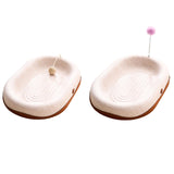 Maxbell Kitten Interactive Toy Play Grinding Claw Training Toys Cat Scratching Board With Ball