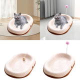 Maxbell Kitten Interactive Toy Play Grinding Claw Training Toys Cat Scratching Board With Ball