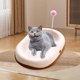 Maxbell Kitten Interactive Toy Play Grinding Claw Training Toys Cat Scratching Board with Spring Ball