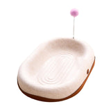 Maxbell Kitten Interactive Toy Play Grinding Claw Training Toys Cat Scratching Board with Spring Ball