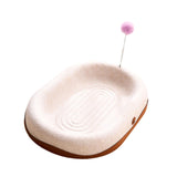 Maxbell Kitten Interactive Toy Play Grinding Claw Training Toys Cat Scratching Board with Spring Ball