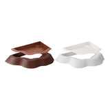Maxbell Reptile Water Dish with Ramps Food Feeding Bowl for Chameleon Snake Tortoise Brown