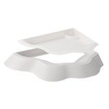 Maxbell Reptile Water Dish with Ramps Food Feeding Bowl for Chameleon Snake Tortoise White