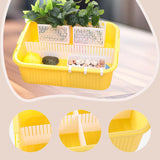 Maxbell Turtle Bathing Tank Turtle Live Breeding Box for Frog Turtles Small Reptiles yellow