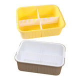 Maxbell Turtle Bathing Tank Turtle Live Breeding Box for Frog Turtles Small Reptiles yellow