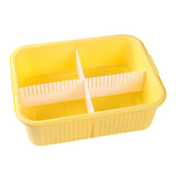 Maxbell Turtle Bathing Tank Turtle Live Breeding Box for Frog Turtles Small Reptiles yellow