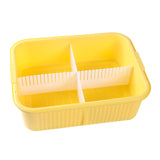 Maxbell Turtle Bathing Tank Turtle Live Breeding Box for Frog Turtles Small Reptiles yellow