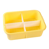 Maxbell Turtle Bathing Tank Turtle Live Breeding Box for Frog Turtles Small Reptiles yellow