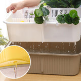 Maxbell Turtle Bathing Tank Turtle Live Breeding Box for Frog Turtles Small Reptiles white