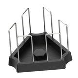 Maxbell Tortoise Feeding Dish Weighted Base Turtle Food Bowl for Chameleon Crawl Pet Black