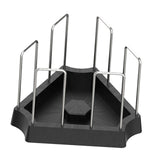 Maxbell Tortoise Feeding Dish Weighted Base Turtle Food Bowl for Chameleon Crawl Pet Black