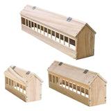 Maxbell Wooden Pigeon Feeder Pigeon Supplies Bird Feeding Bowl for Birds Garden Home 40cm