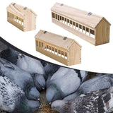 Maxbell Wooden Pigeon Feeder Pigeon Supplies Bird Feeding Bowl for Birds Garden Home 40cm