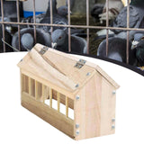 Maxbell Wooden Pigeon Feeder Pigeon Supplies Bird Feeding Bowl for Birds Garden Home 40cm