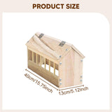 Maxbell Wooden Pigeon Feeder Pigeon Supplies Bird Feeding Bowl for Birds Garden Home 40cm
