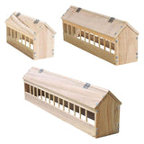 Maxbell Wooden Pigeon Feeder Pigeon Supplies Bird Feeding Bowl for Birds Garden Home 40cm