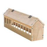 Maxbell Wooden Pigeon Feeder Pigeon Supplies Bird Feeding Bowl for Birds Garden Home 60cm