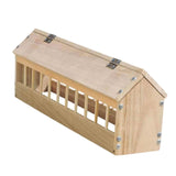 Maxbell Wooden Pigeon Feeder Pigeon Supplies Bird Feeding Bowl for Birds Garden Home 60cm