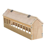 Maxbell Wooden Pigeon Feeder Pigeon Supplies Bird Feeding Bowl for Birds Garden Home 60cm