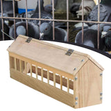 Maxbell Wooden Pigeon Feeder Pigeon Supplies Bird Feeding Bowl for Birds Garden Home 60cm