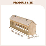 Maxbell Wooden Pigeon Feeder Pigeon Supplies Bird Feeding Bowl for Birds Garden Home 60cm