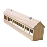 Maxbell Wooden Pigeon Feeder Pigeon Supplies Bird Feeding Bowl for Birds Garden Home 80cm