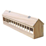 Maxbell Wooden Pigeon Feeder Pigeon Supplies Bird Feeding Bowl for Birds Garden Home 80cm