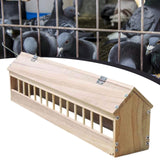 Maxbell Wooden Pigeon Feeder Pigeon Supplies Bird Feeding Bowl for Birds Garden Home 80cm