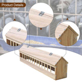 Maxbell Wooden Pigeon Feeder Pigeon Supplies Bird Feeding Bowl for Birds Garden Home 80cm